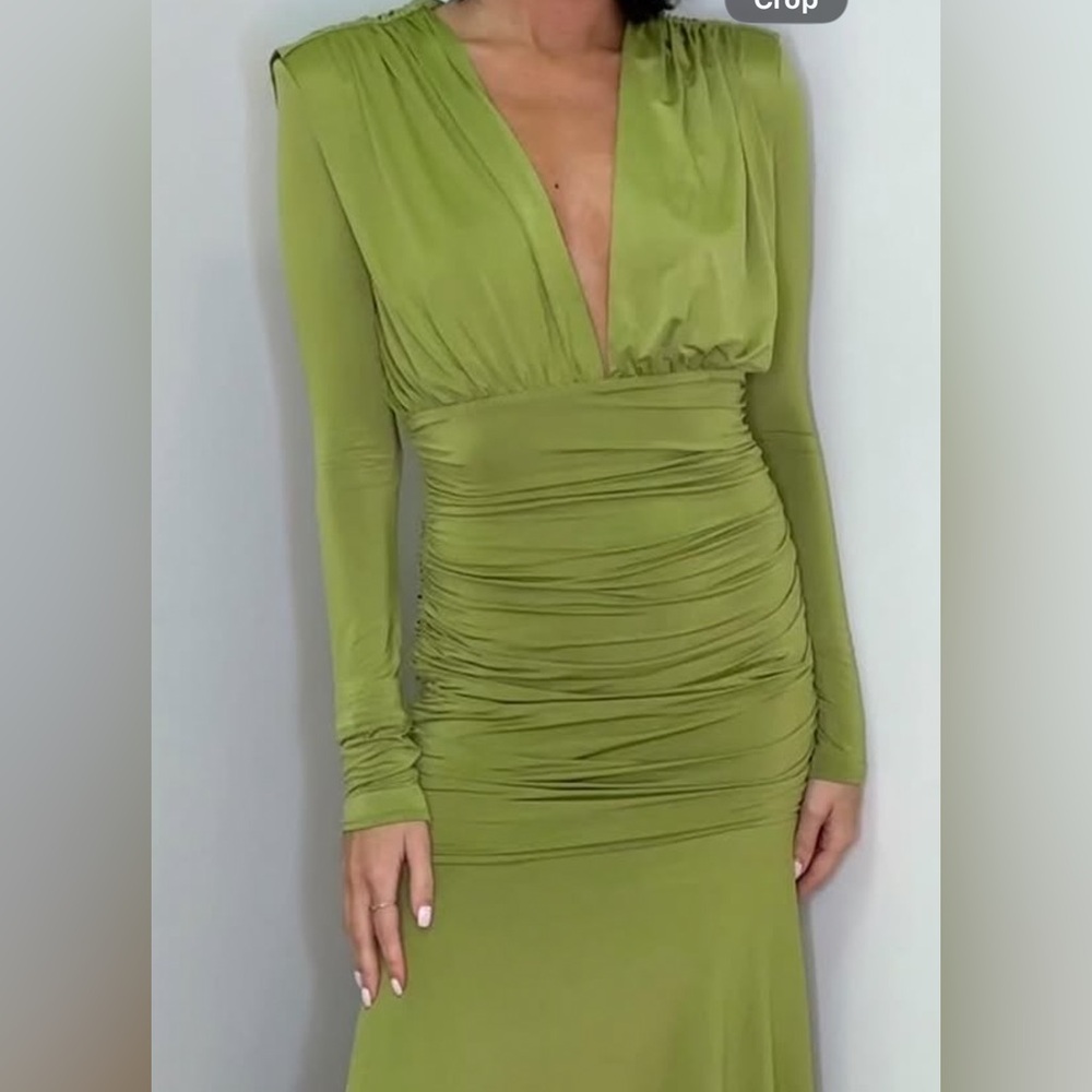 Amanda Uprichard green dress.